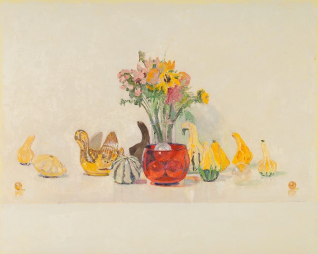 David Summers' Happy Still Life with Gourds and Swans
