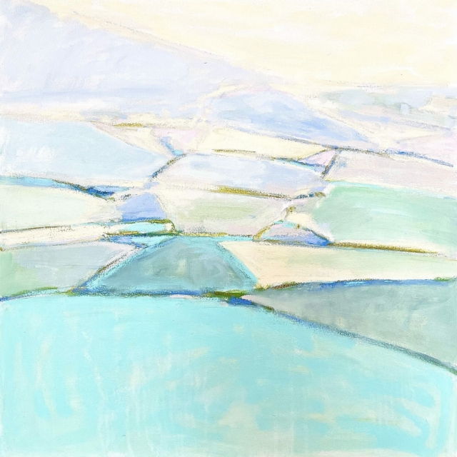 Isabelle Abbot, Dawn, Spring, 2022. Oil on canvas, 36 x 36”